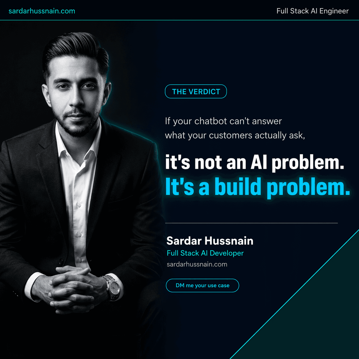 The problem with your AI chatbot isn't the AI. · slide 8 of 8
