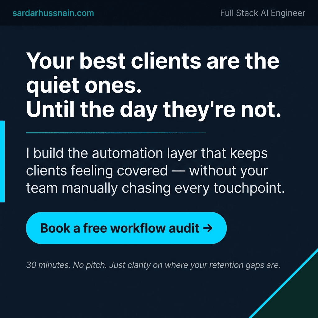 Your best client isn't the loudest one in your inbox. · slide 8 of 8